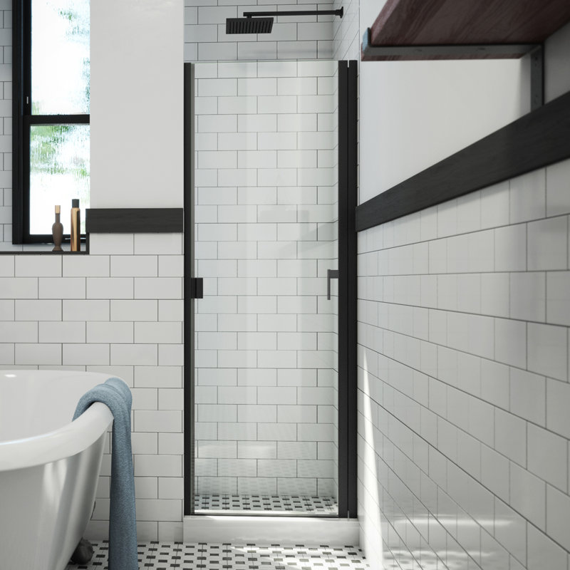 Arizona Shower Door RD Swinging 24" x 66" Hinged SemiFrameless Shower